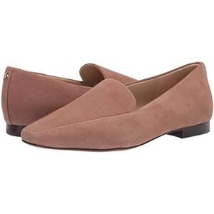 Sam Edelman Emelie Suede Loafers 9M Taupe Square Toe Parisian Chic Capsule Flats